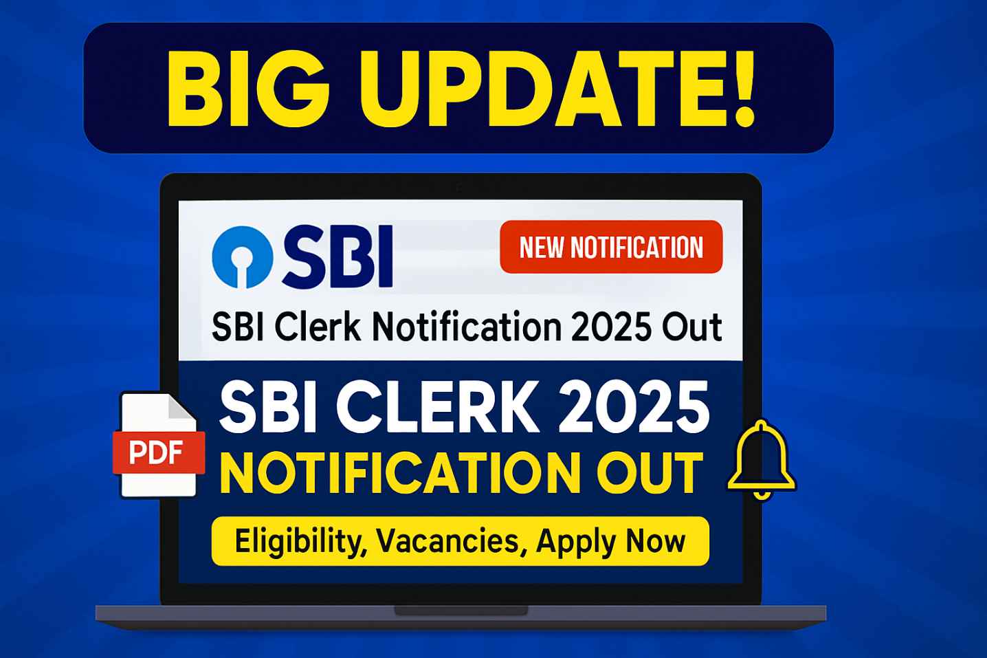 SBI Clerk Notification 2025