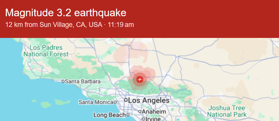 Earthquake Los Angeles: Multiple Quakes Shake Southern California