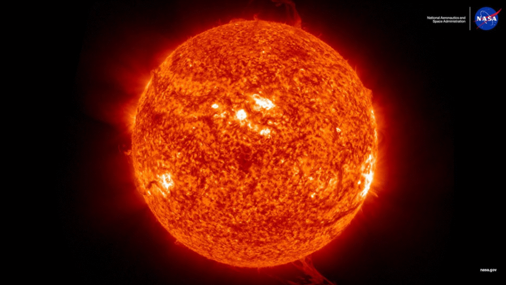 The sun is slowly waking up